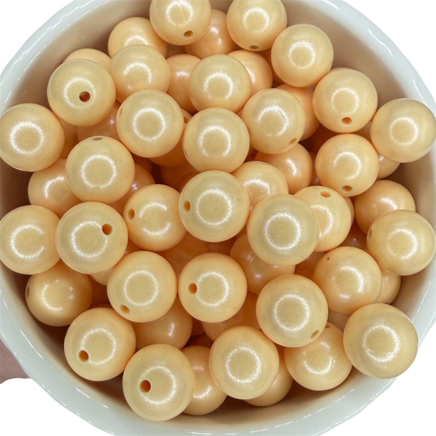 Champagne- Opal Silicone Bead 15mm