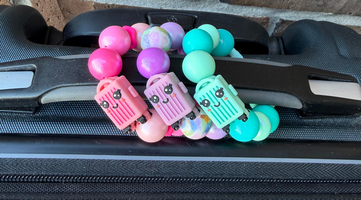 3D Travel Cutie (Suitcase/Luggage)- EXCLUSIVE TO PBK- Silicone Focal Bead
