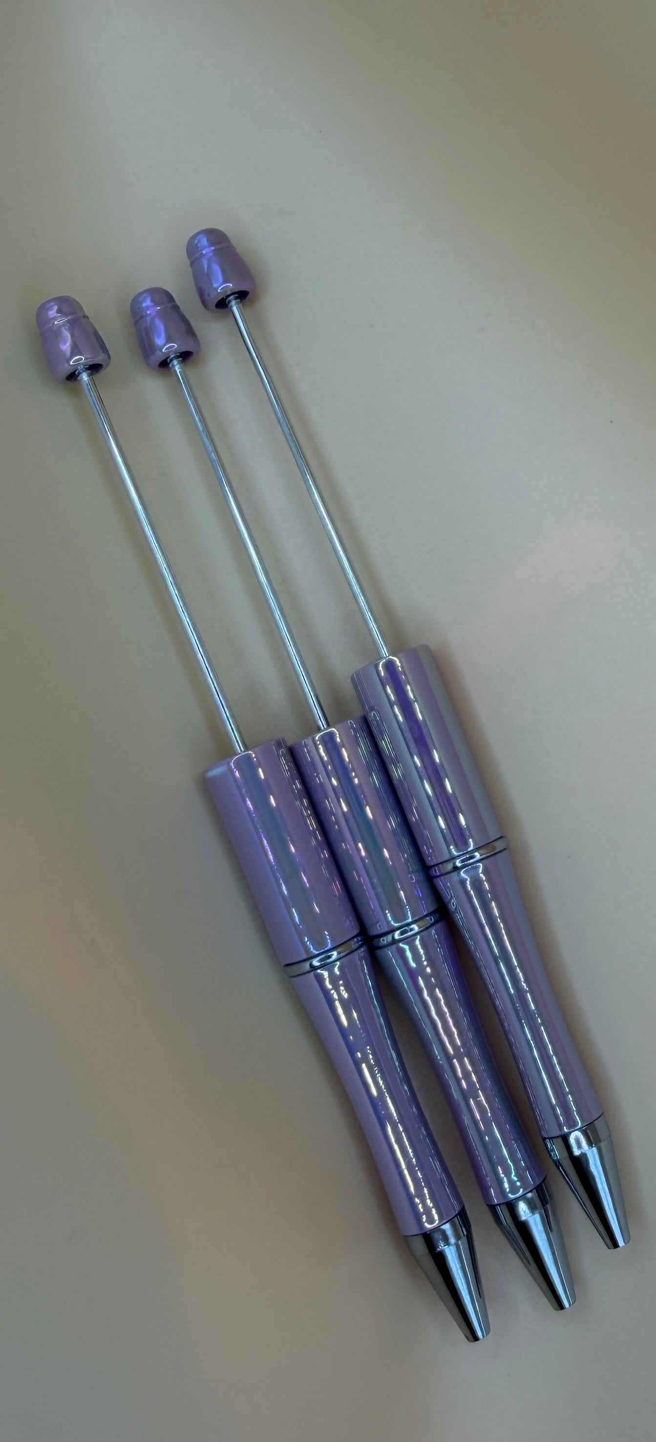 Tan & Lilac Opal -Beadable Pen