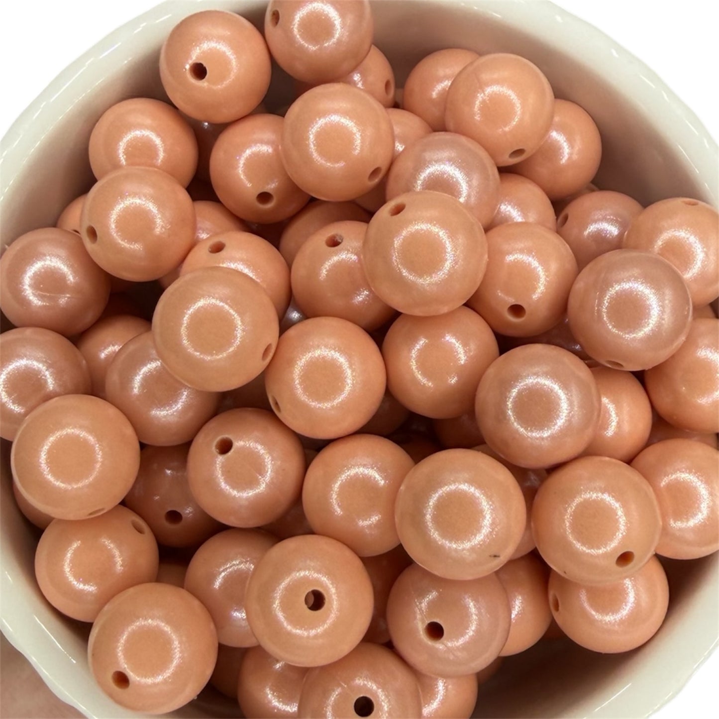 Dusty Rose - Opal Silicone Bead 15mm