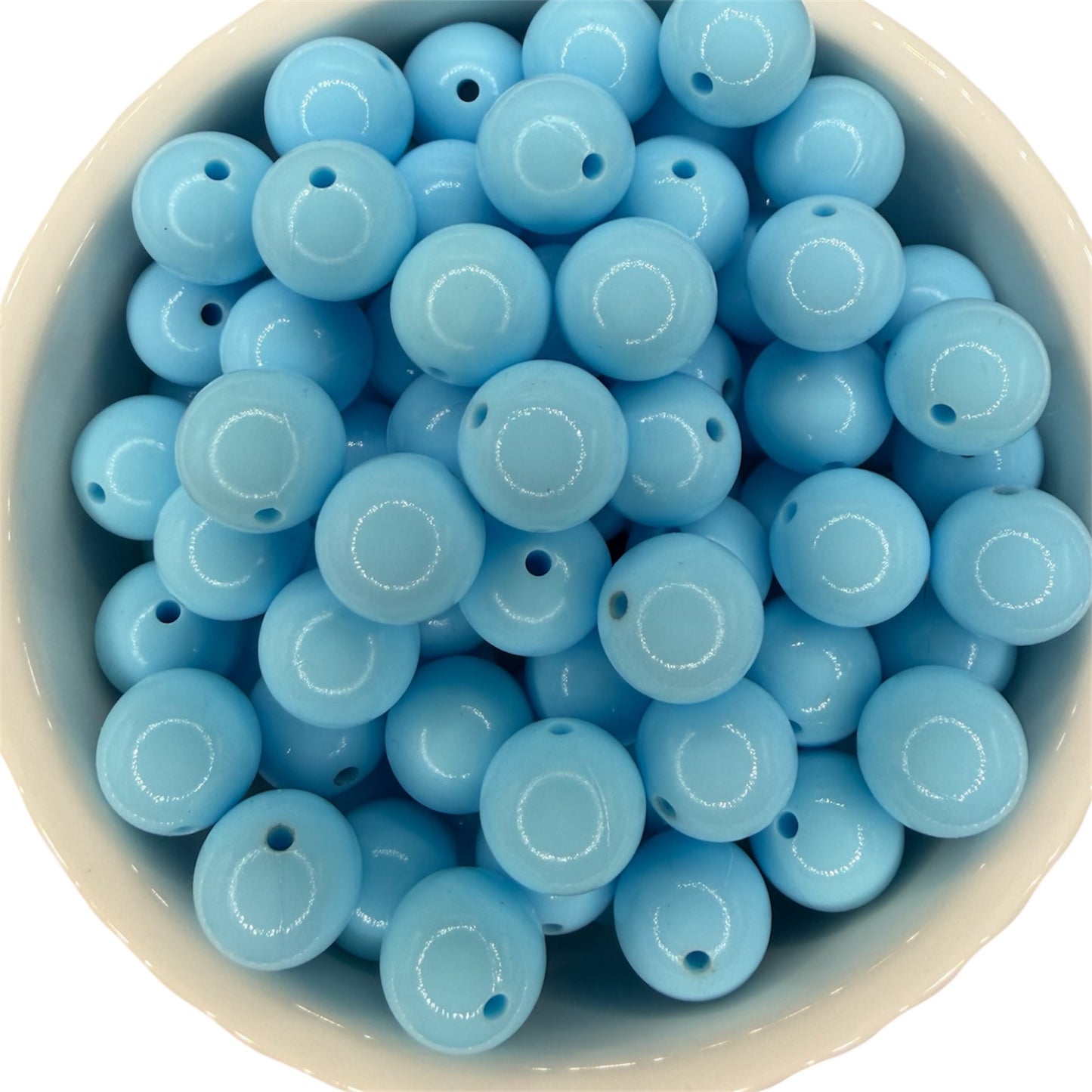 Baby Blue- Liquid Silicone Bead 15mm