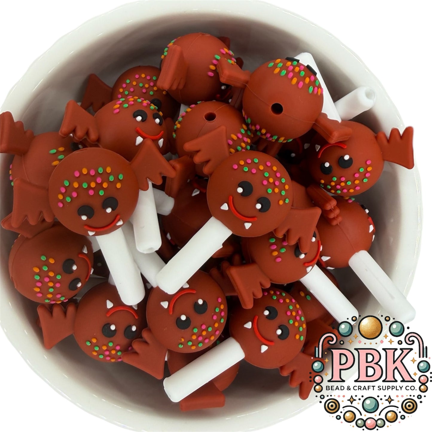 Mr. Fangs the Bat- 3D Cake Pop- EXCLUSIVE TO PBK- Silicone Focal Bead