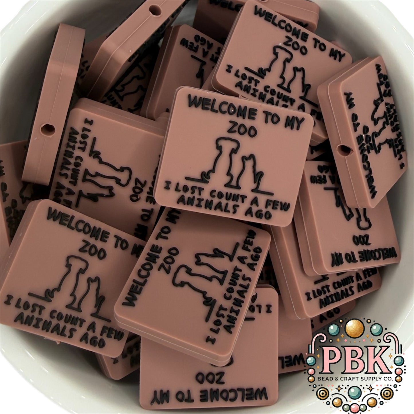 Welcome to my Zoo- Silicone Focal Bead