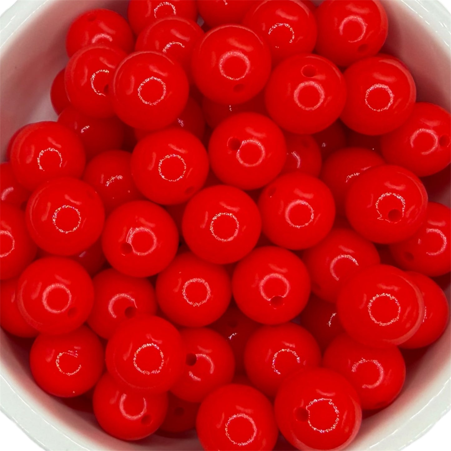 Red - Liquid Silicone Bead 15mm