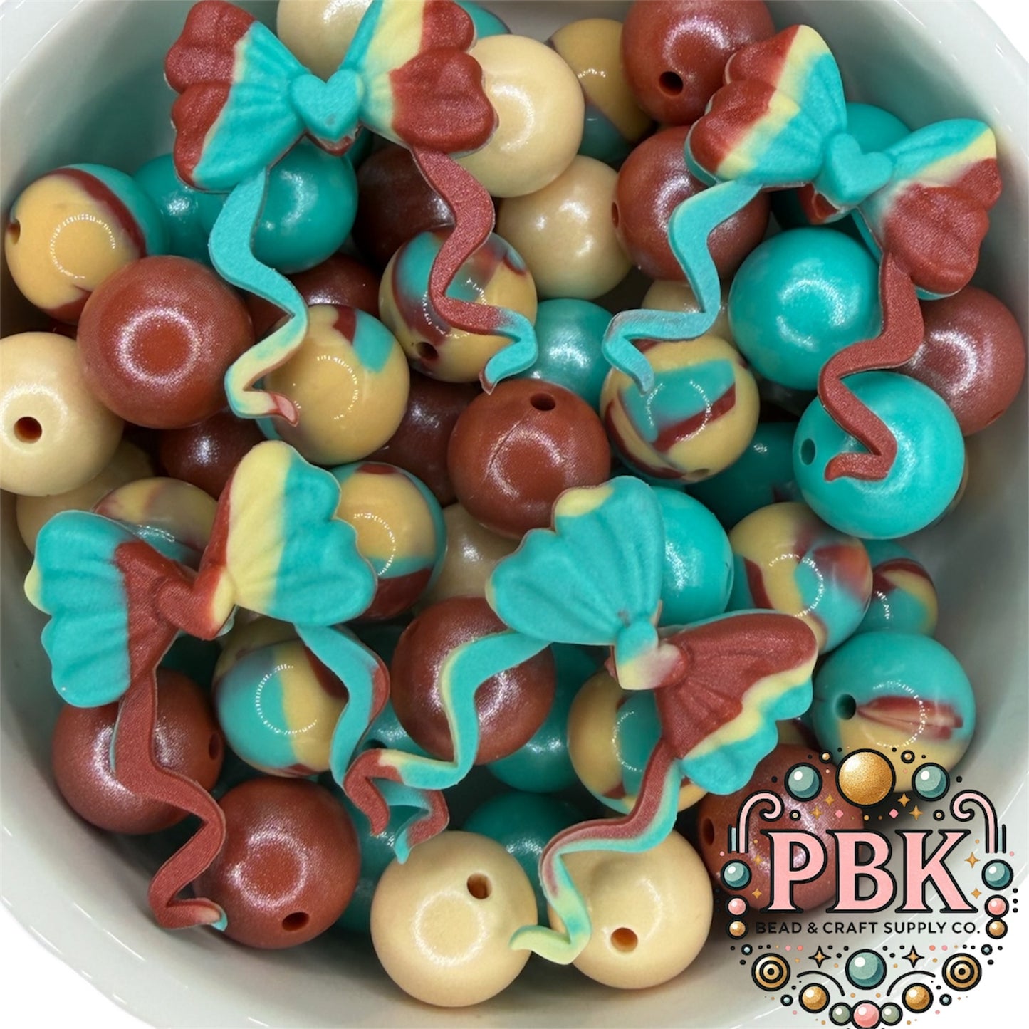 Bow with Tails (Western Swirl Shimmer) - EXCLUSIVE TO PBK