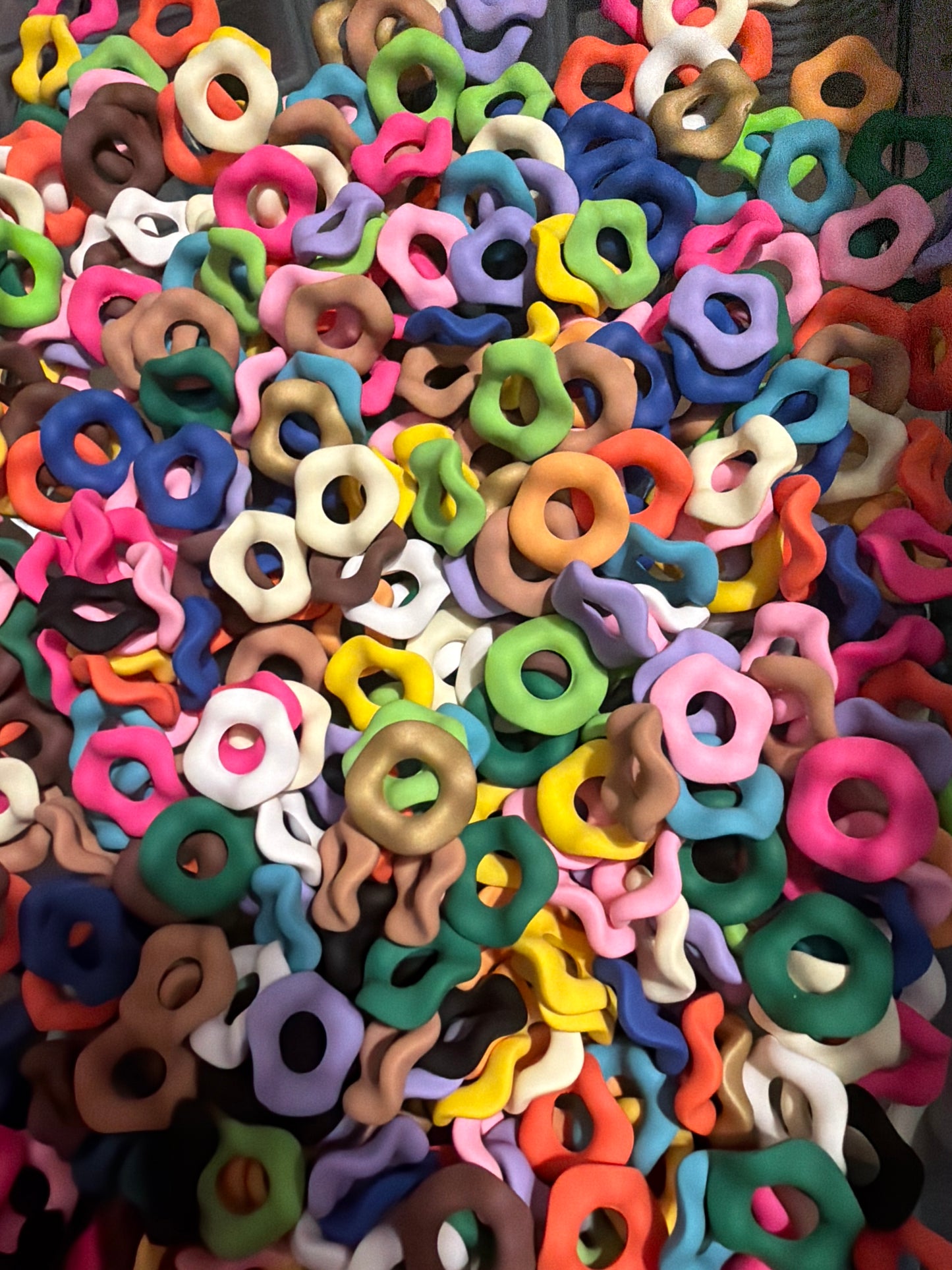 Wavy Spacer 16mm - MATTE (mixed pack of 20.)