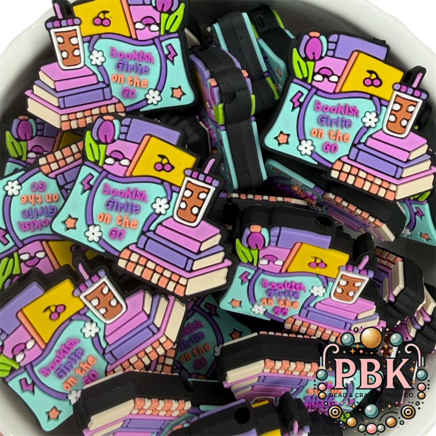 Bookish Girlie on The Go- EXCLUSIVE TO PBK- PVC Focal Bead