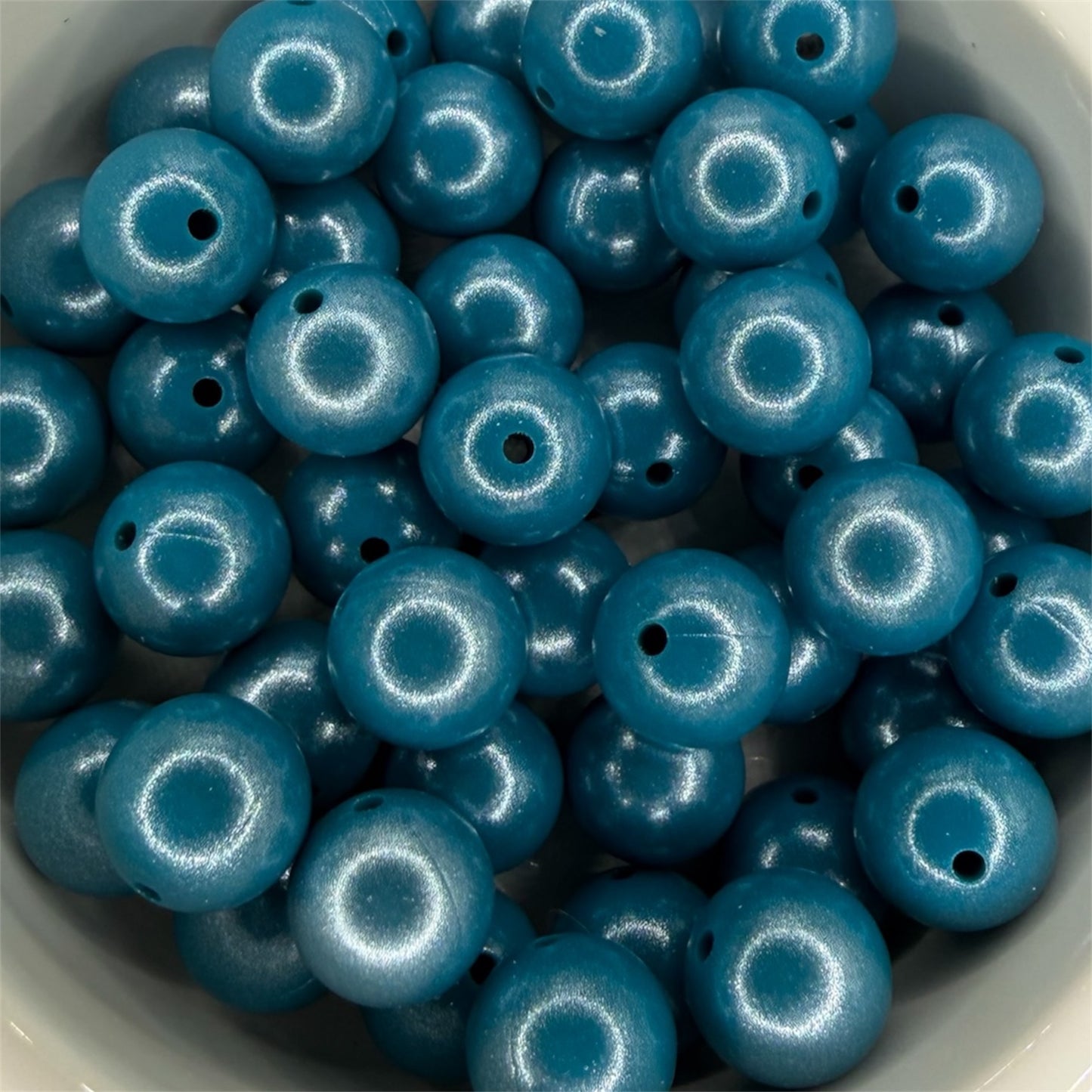 Blueberry- Opal Silicone Bead 15mm
