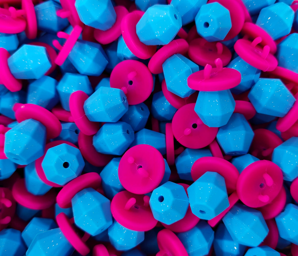 3D Blue Razz Ring Pop- EXCLUSIVE TO PBK- Silicone Focal Bead