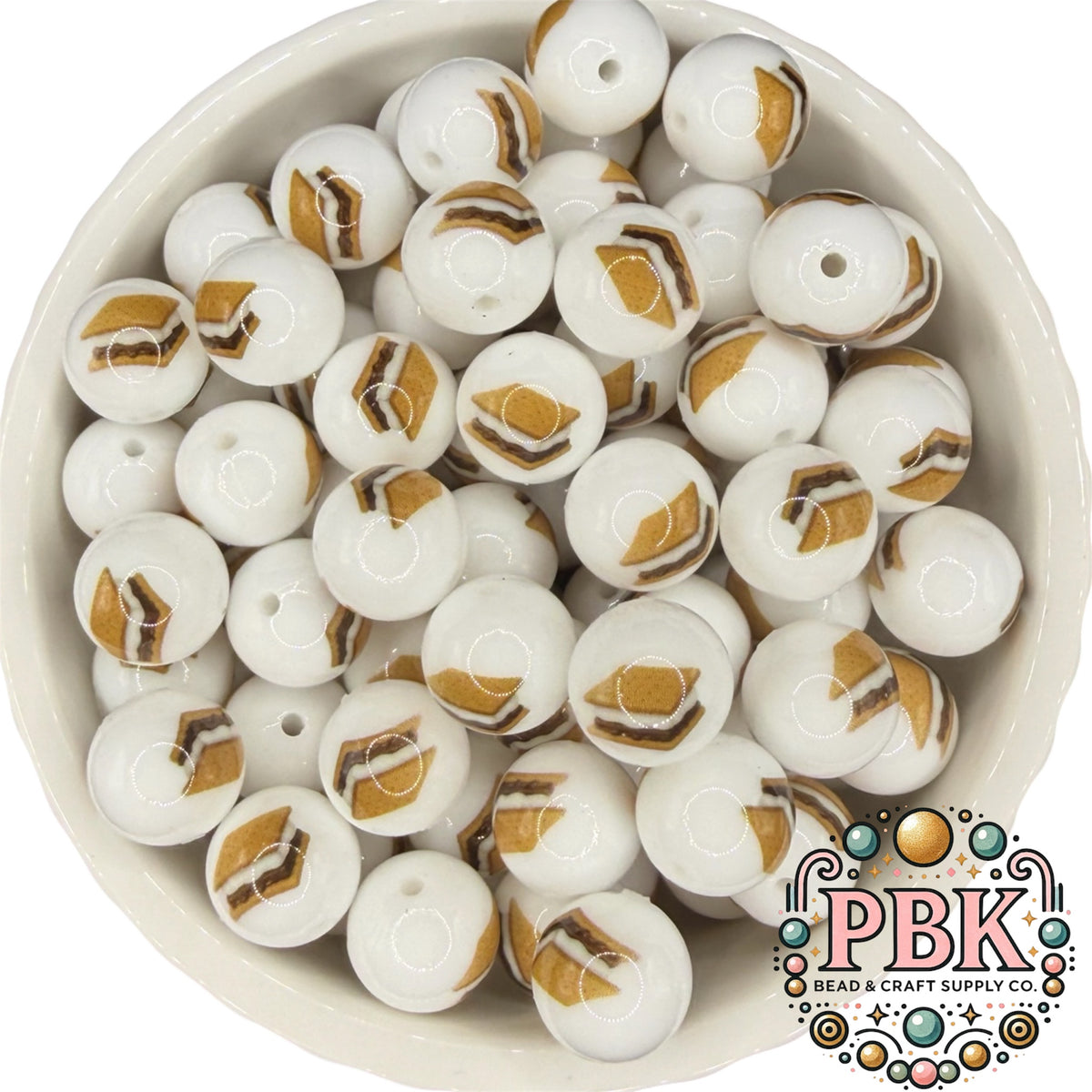 Smore’s 15mm- EXCLUSIVE TO PBK- Silicone Focal Bead
