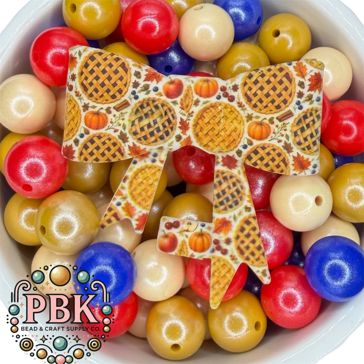 Pie Straw Topper Bow- EXCLUSIVE TO PBK