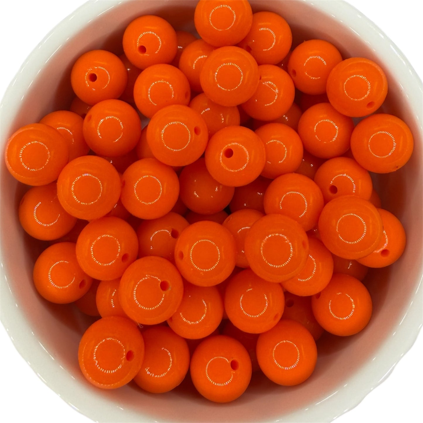Orange - Liquid Silicone Bead 15mm