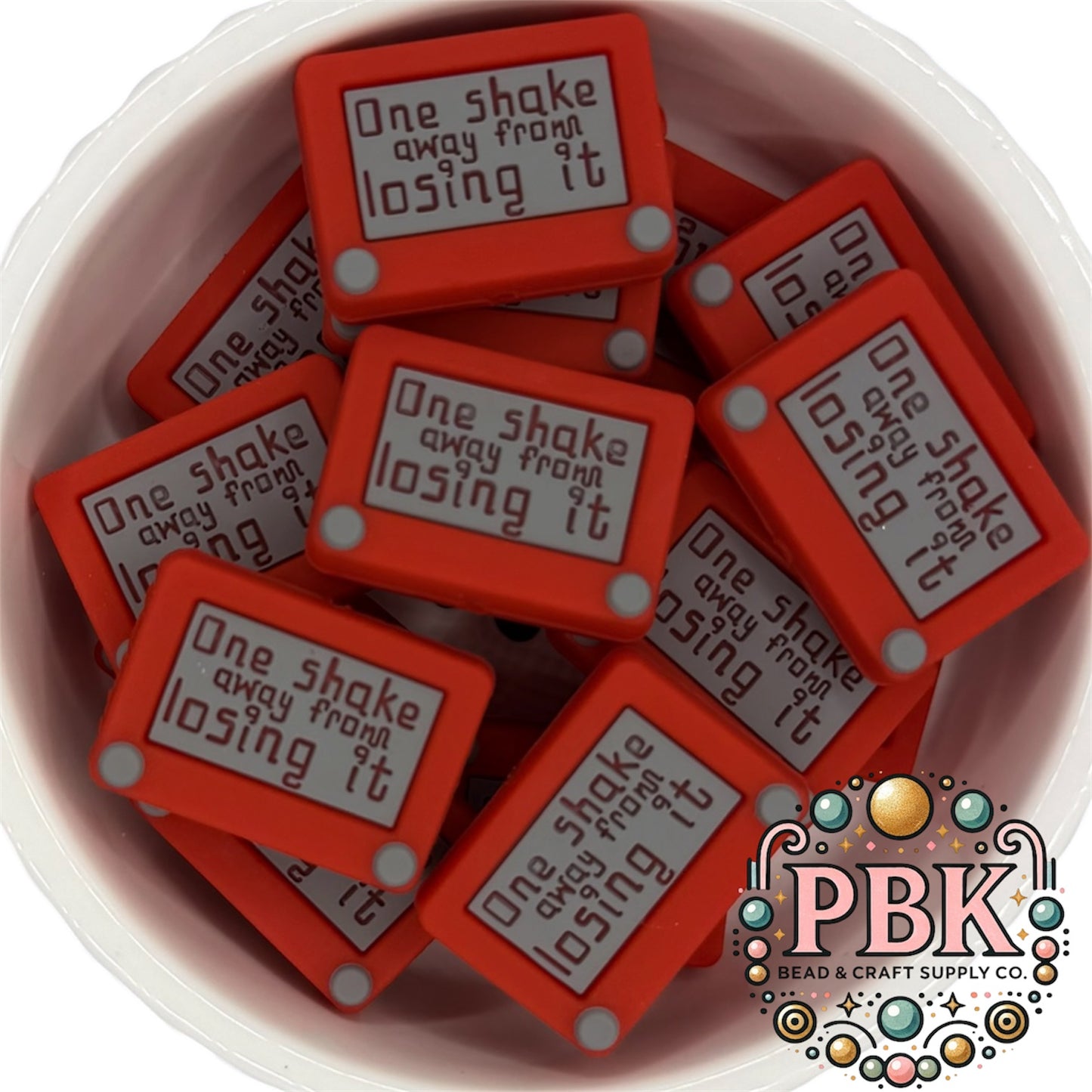 3D Etch-a-Sketch- EXCLUSIVE TO PBK- Silicone Focal Bead