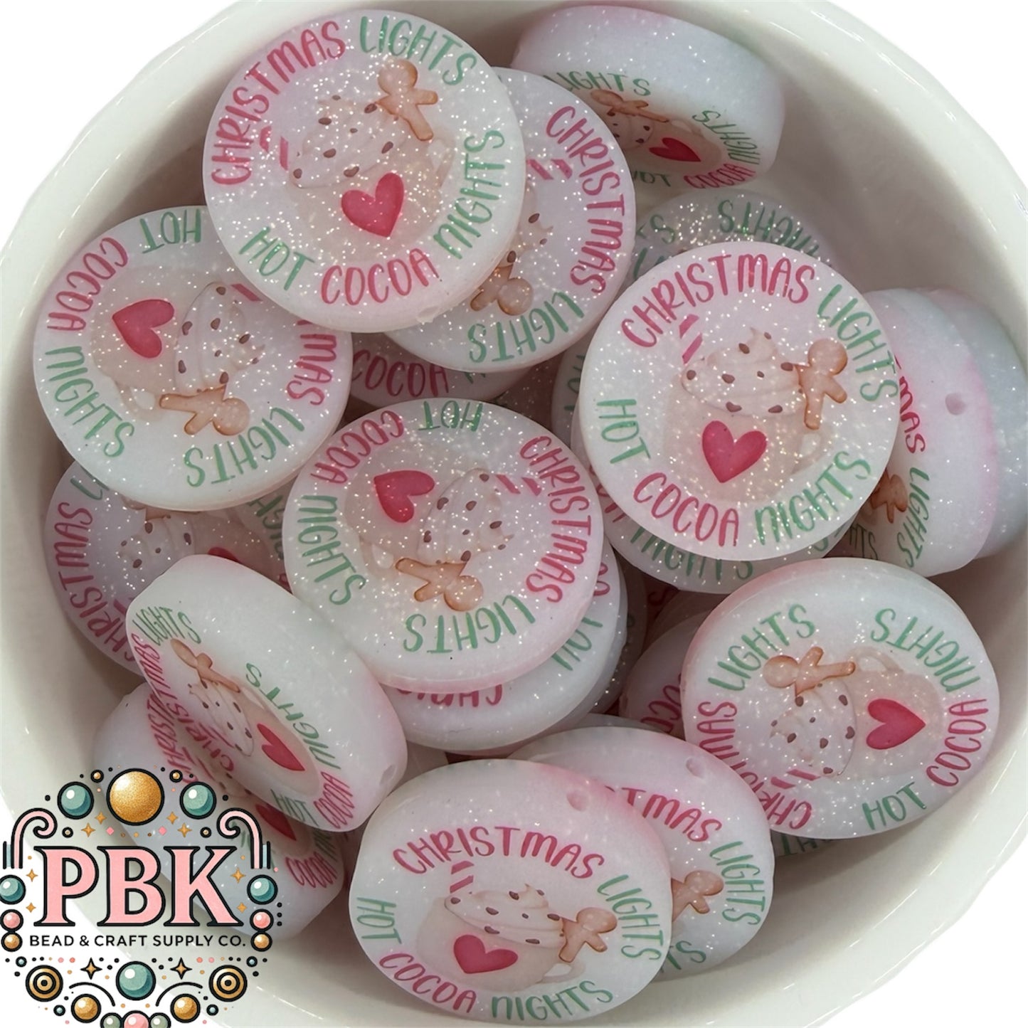 Christmas Lights & Hot Cocoa Nights- EXCLUSIVE TO PBK- Silicone Focal Bead