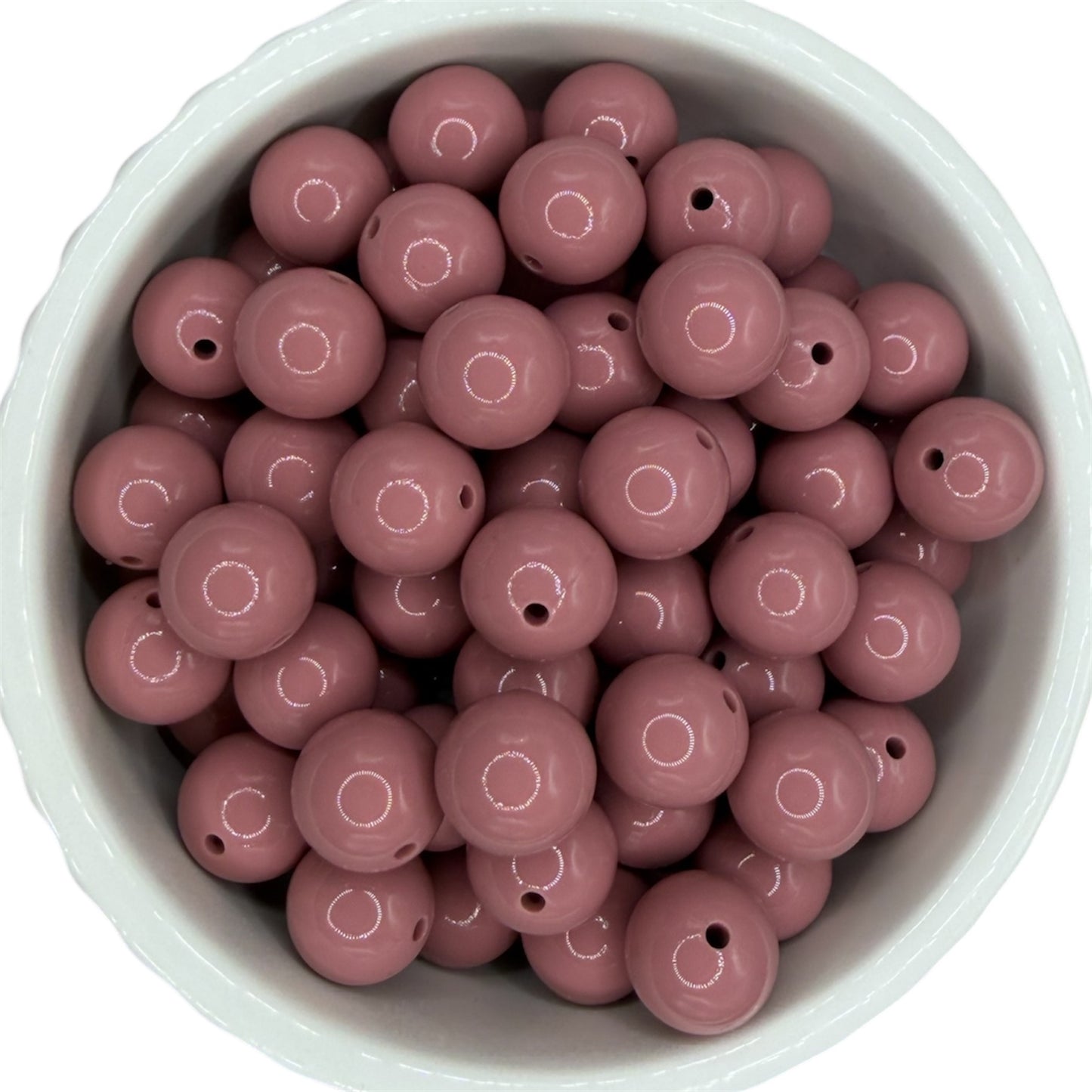 Dusty Pink- Liquid Silicone Bead 15mm