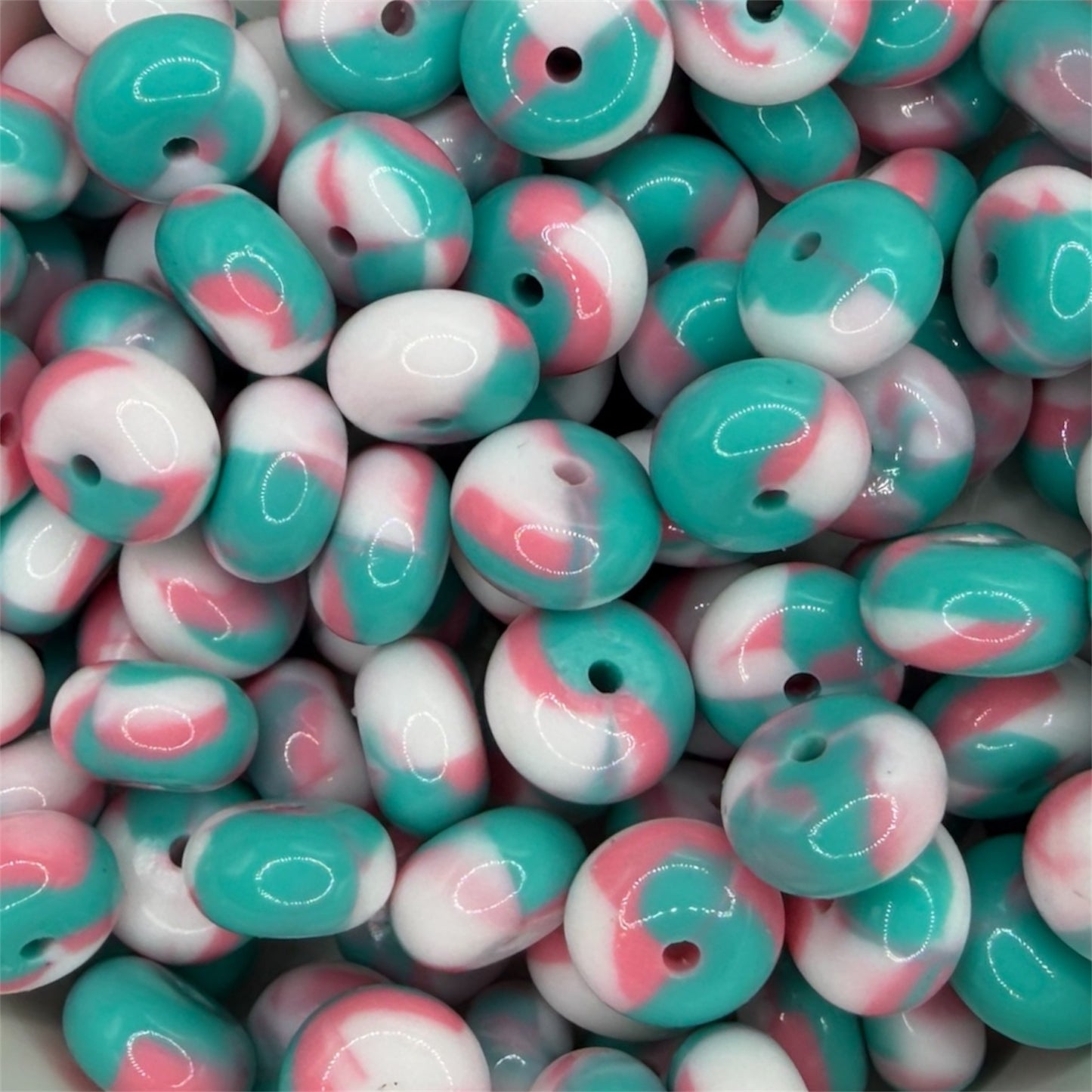 Retro- Silicone Bead Abacus 14mm