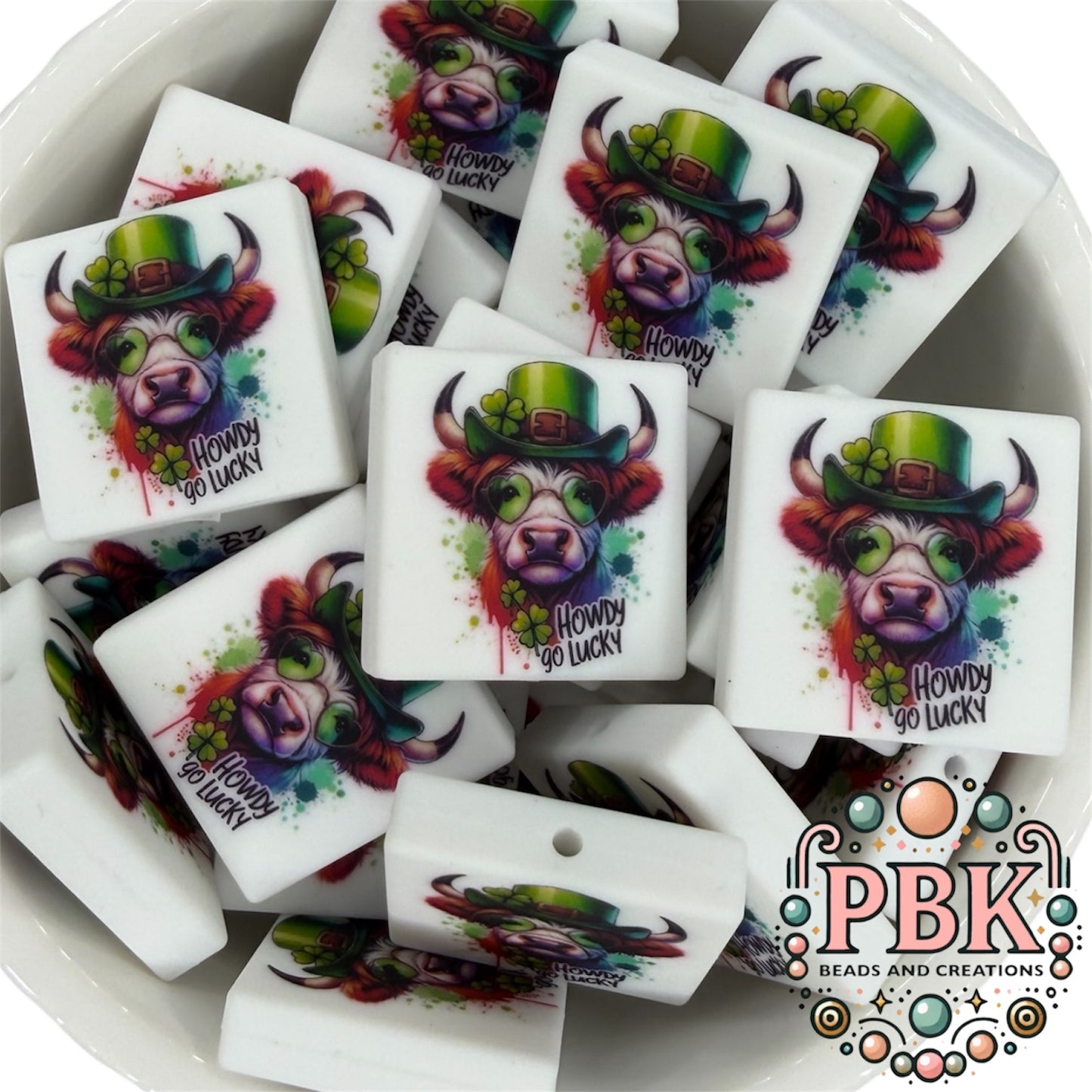 Howdy Go Lucky- EXCLUSIVE TO PBK- Silicone Focal Bead