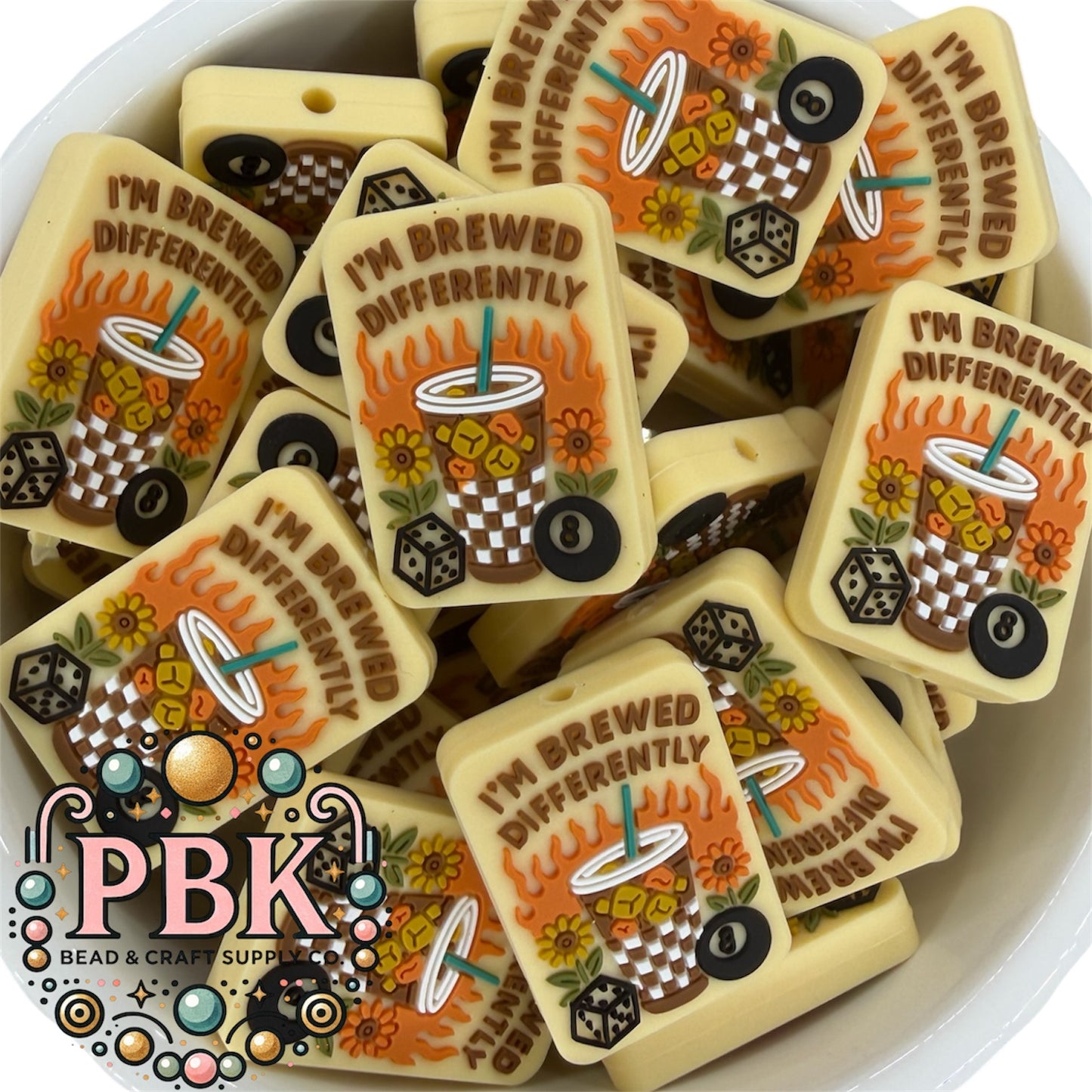 Brewed Differently- EXCLUSIVE TO PBK- Silicone Focal Bead