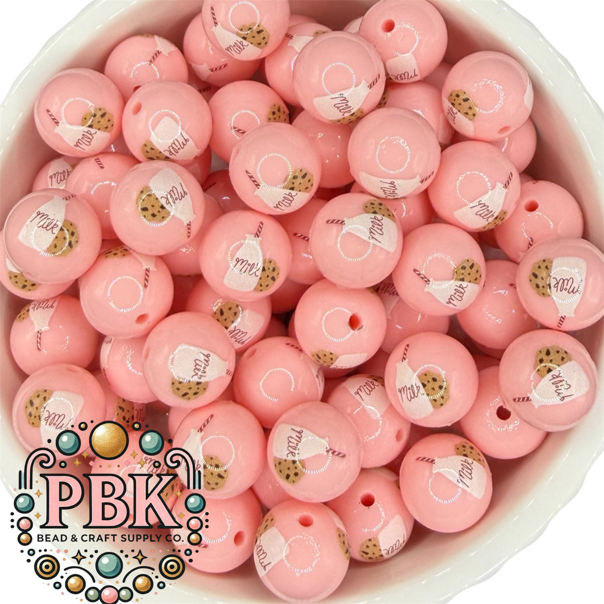 Milk & Cookies 15mm- EXCLUSIVE TO PBK- Silicone Focal Bead
