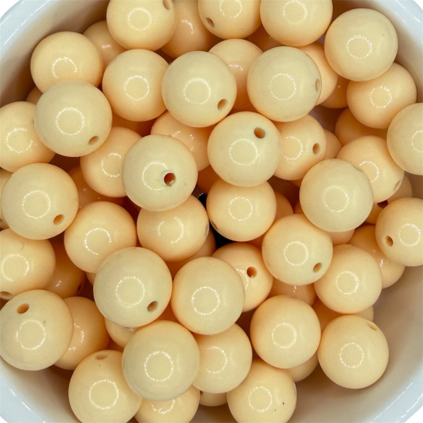 Champagne- Liquid Silicone Bead 15mm