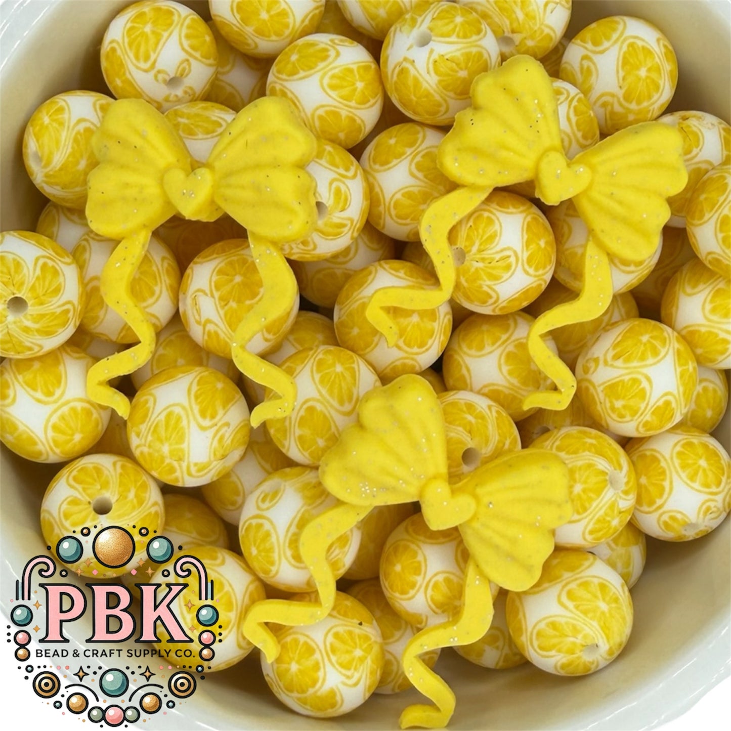 Bow with Tails (Yellow Glitter) - EXCLUSIVE TO PBK