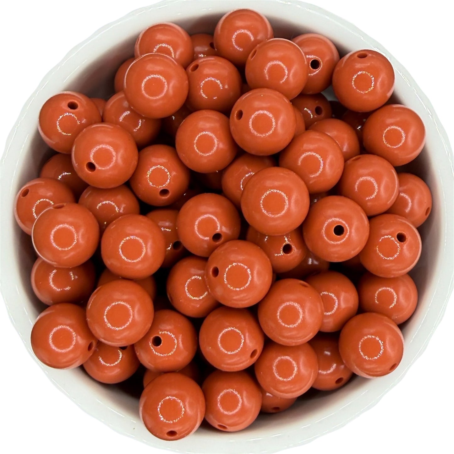 Rust - Liquid Silicone Bead 15mm