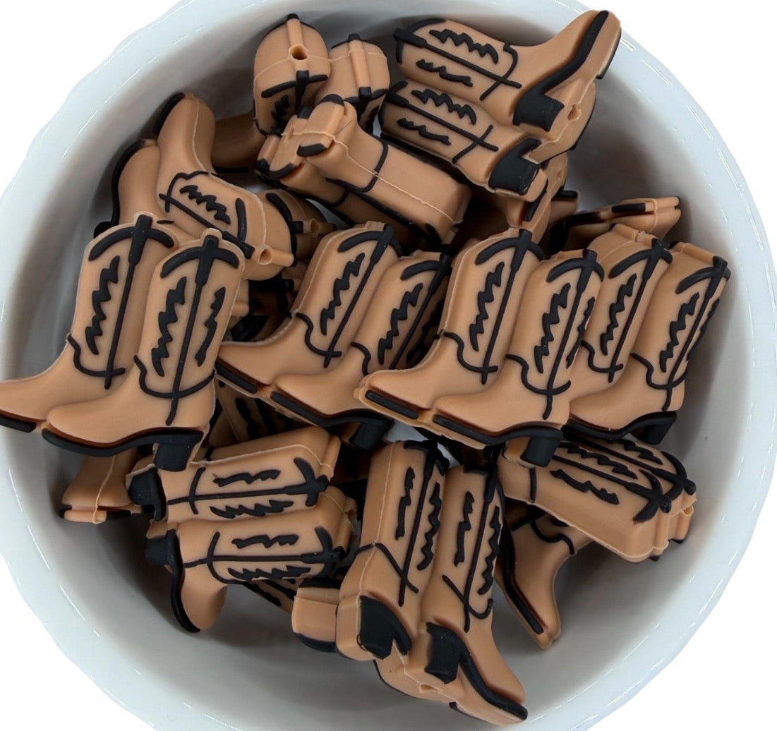 3D Boots- Silicone Focal Bead