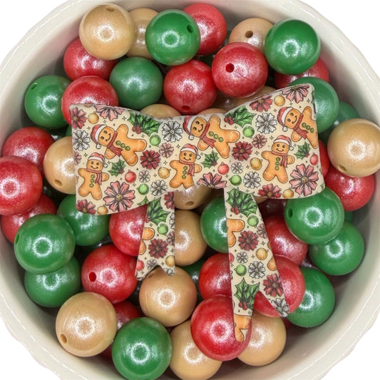 Gingerbread Straw Topper Bow