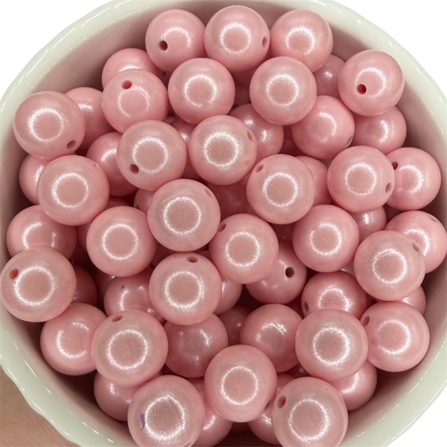 Soft Pink-Opal Silicone Bead 15mm