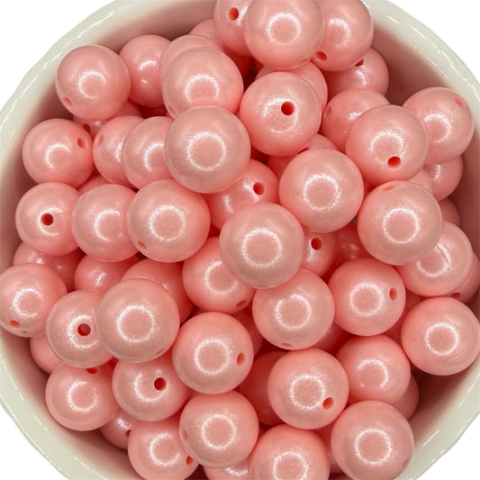 Cherry Blossom Pink- Opal Silicone Bead 15mm