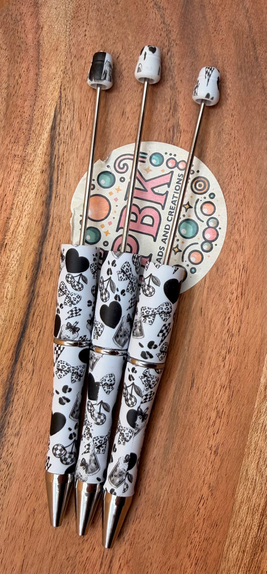 Checkered & Leopard Print Pen- Exclusive to PBK