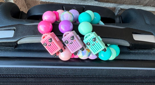 3D Travel Cutie (Suitcase/Luggage)- EXCLUSIVE TO PBK- Silicone Focal Bead