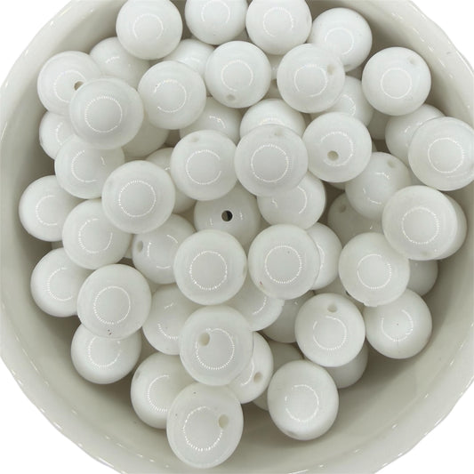 White- Liquid Silicone Bead 15mm