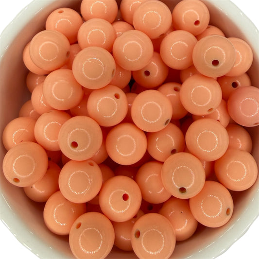 Just Peachy- Liquid Silicone Bead 15mm
