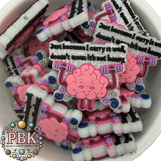 Just because I carry it well, doesn’t mean it’s not heavy- EXCLUSIVE TO PBK- Silicone Focal Bead