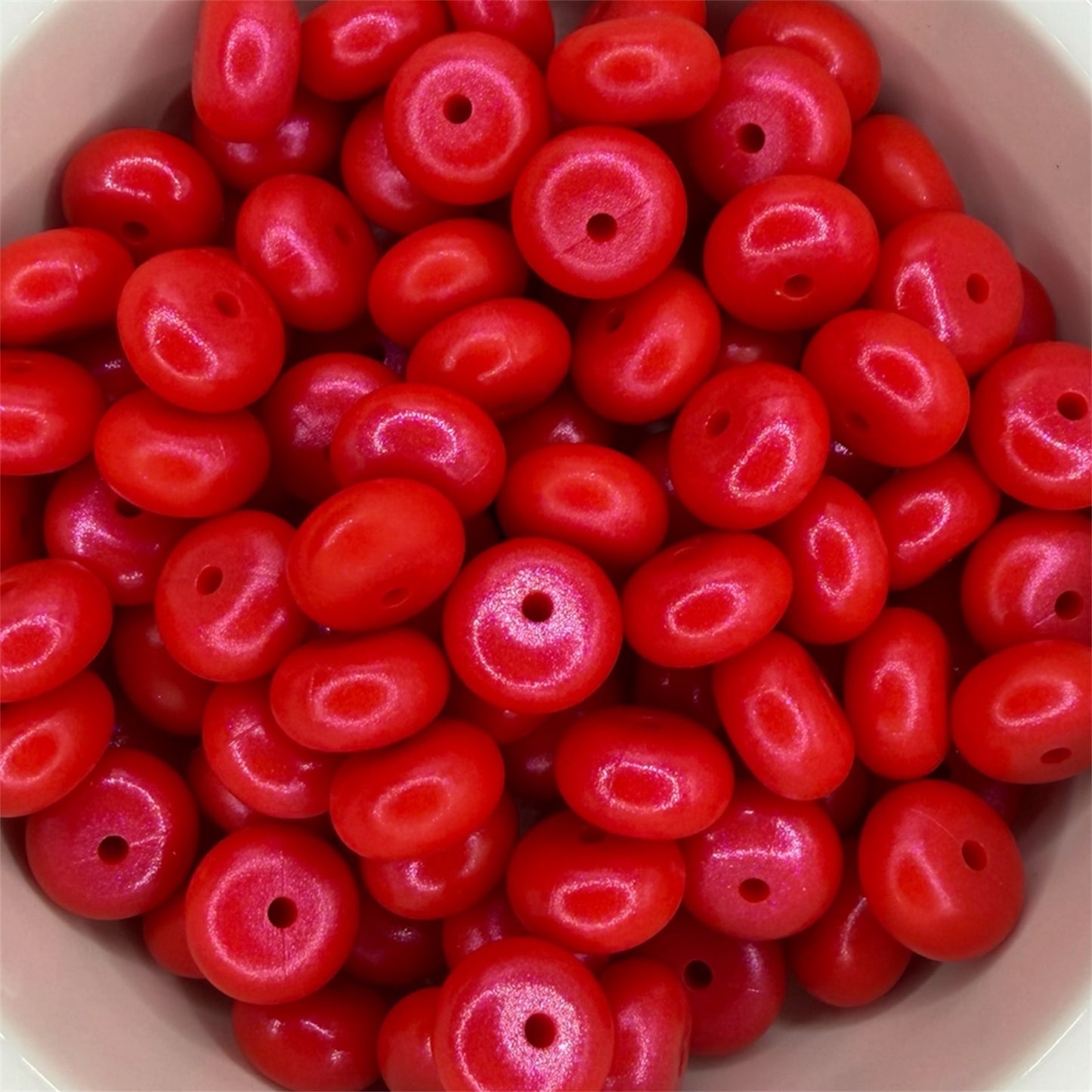 Red-Opal Silicone Bead Abacus 14mm