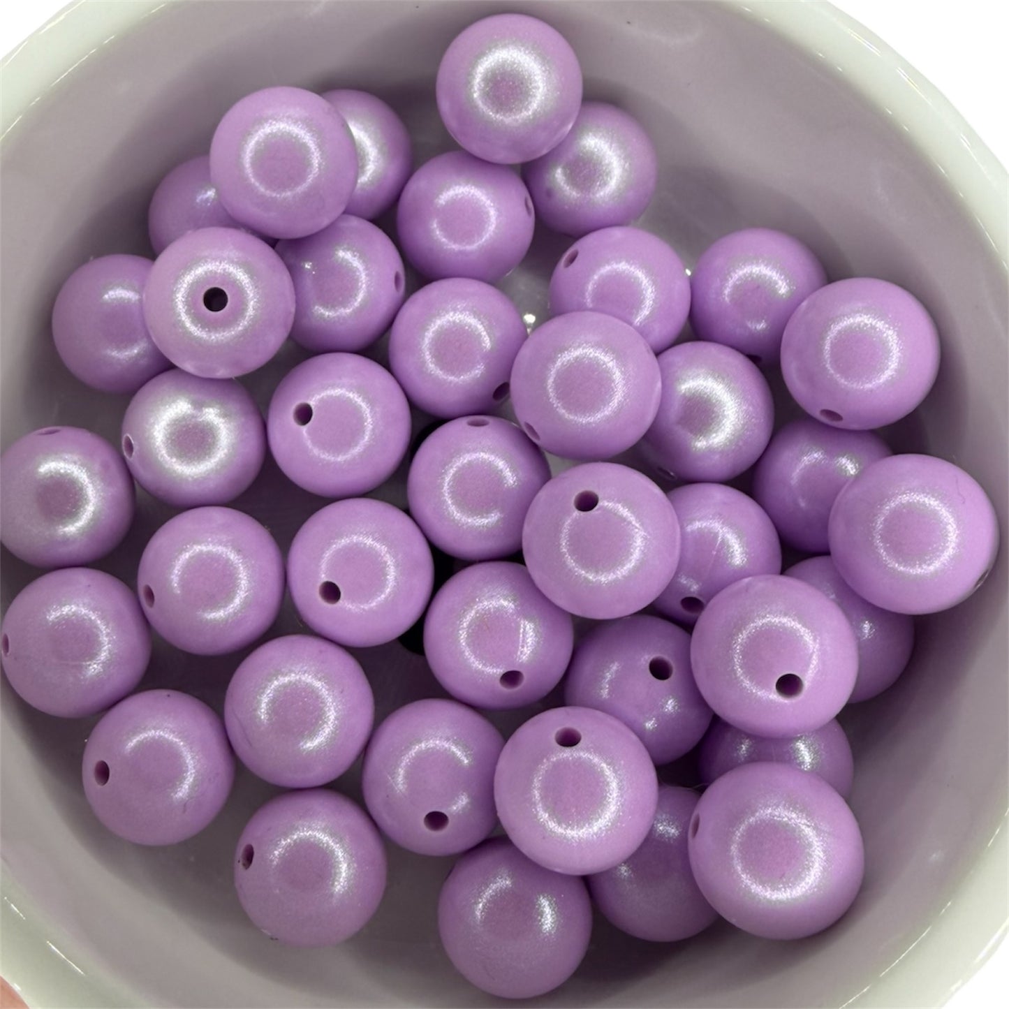 Lavender - Opal Silicone Bead 15mm