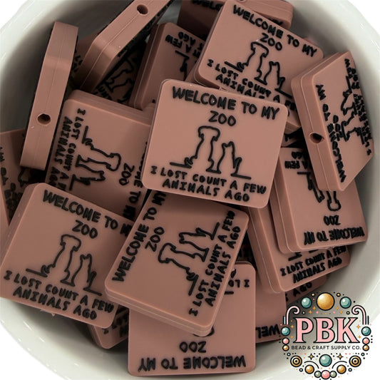 Welcome to my Zoo- Silicone Focal Bead
