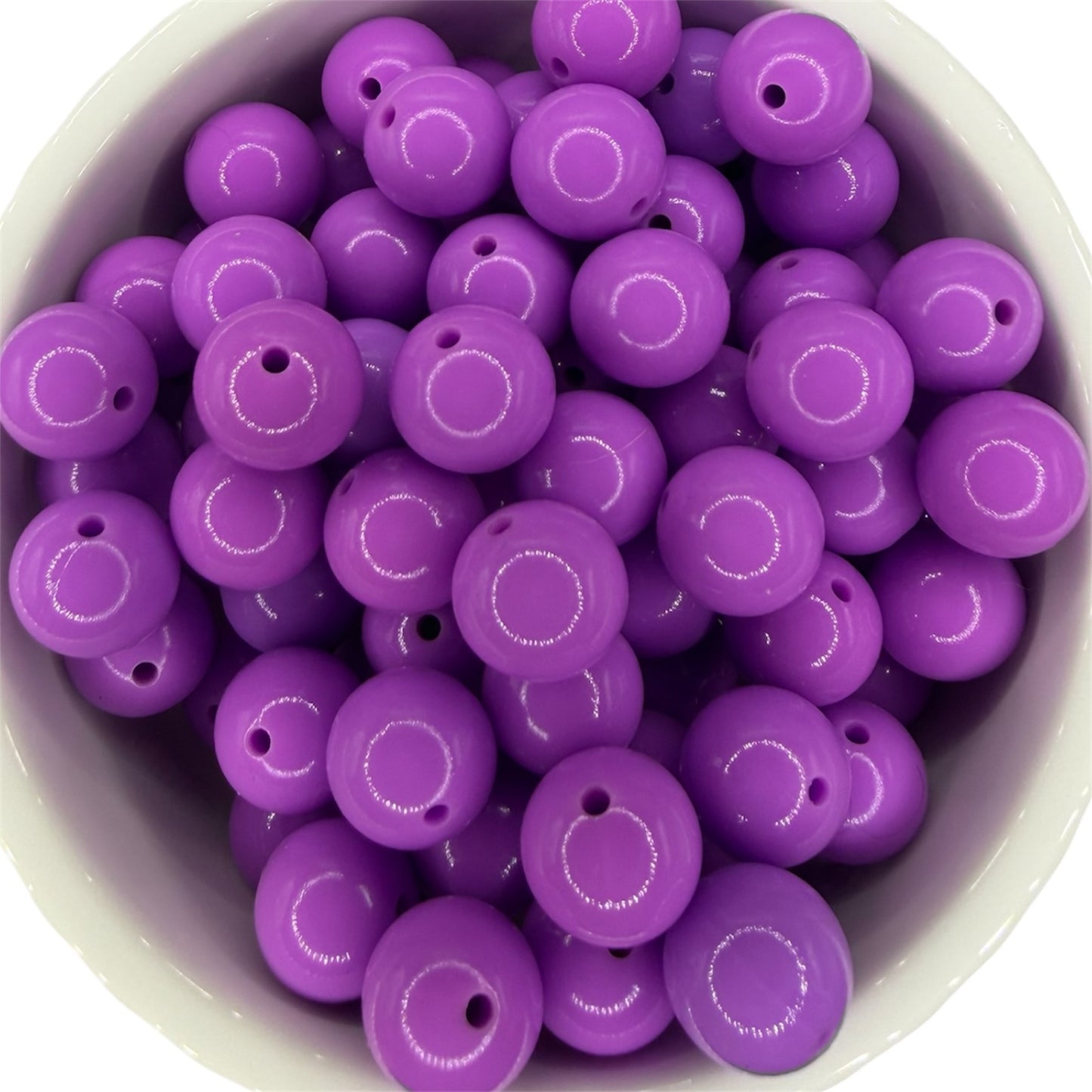 Purple - Liquid Silicone Bead 15mm