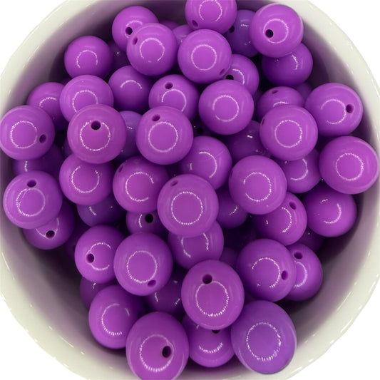 Purple - Liquid Silicone Bead 15mm
