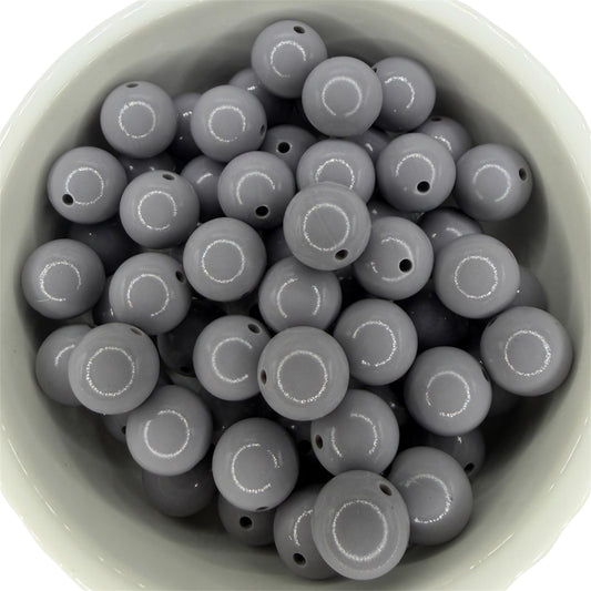Gray- Liquid Silicone Bead 15mm