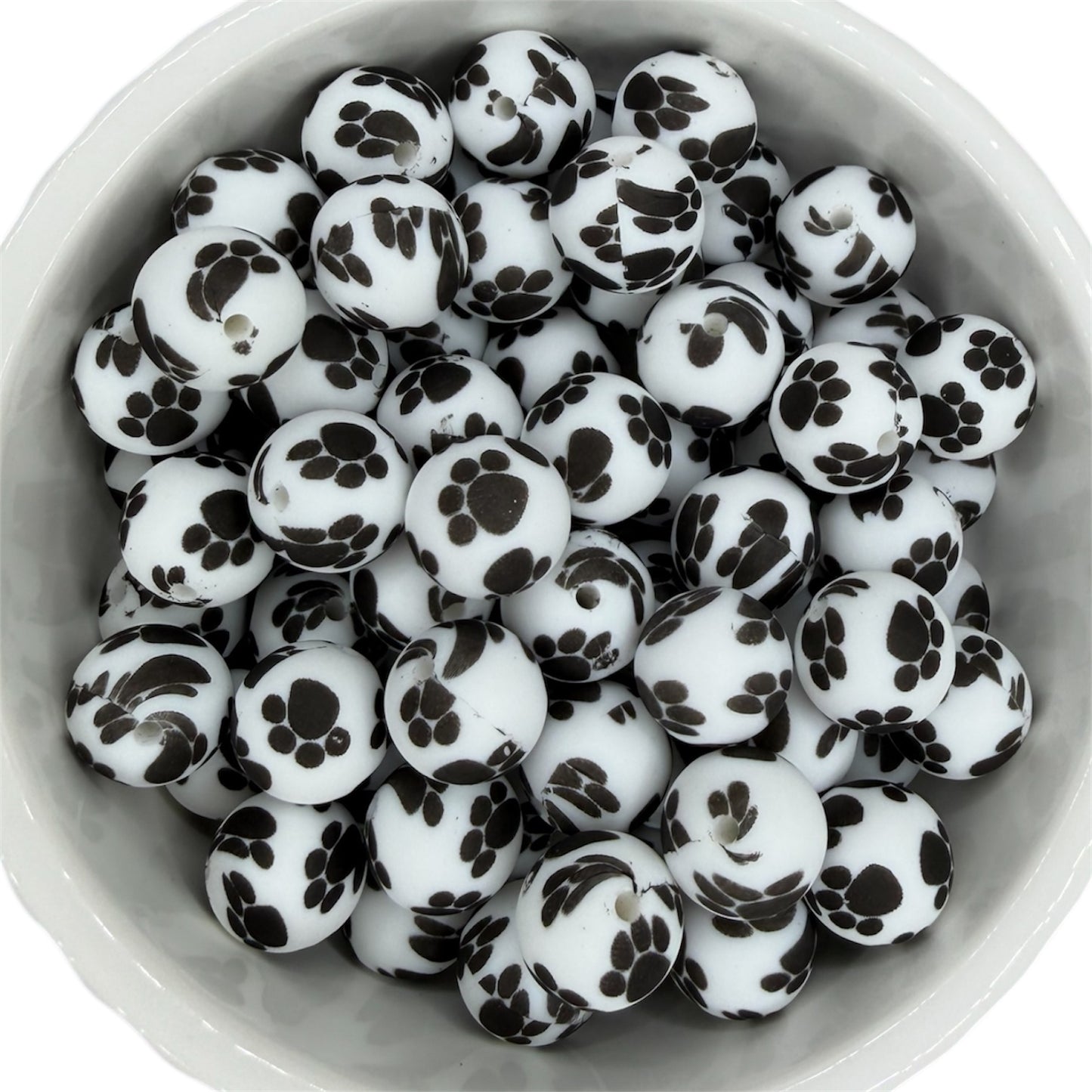 Paw Print- Silicone 15mm