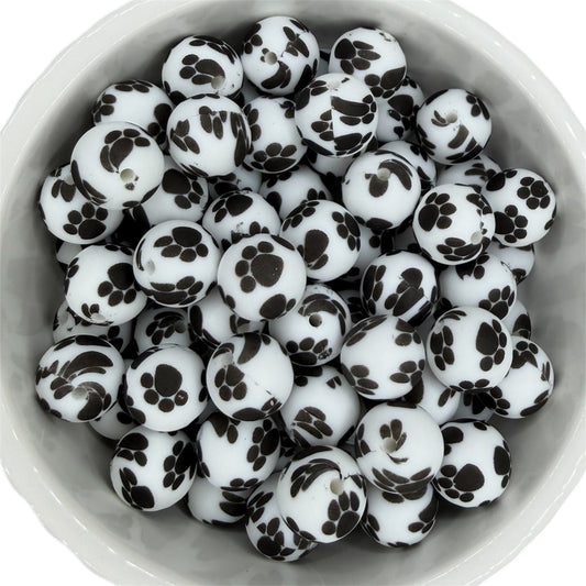 Paw Print- Silicone 15mm