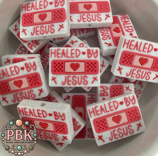 Healed by Jesus- EXCLUSIVE TO PBK- Silicone Focal Bead