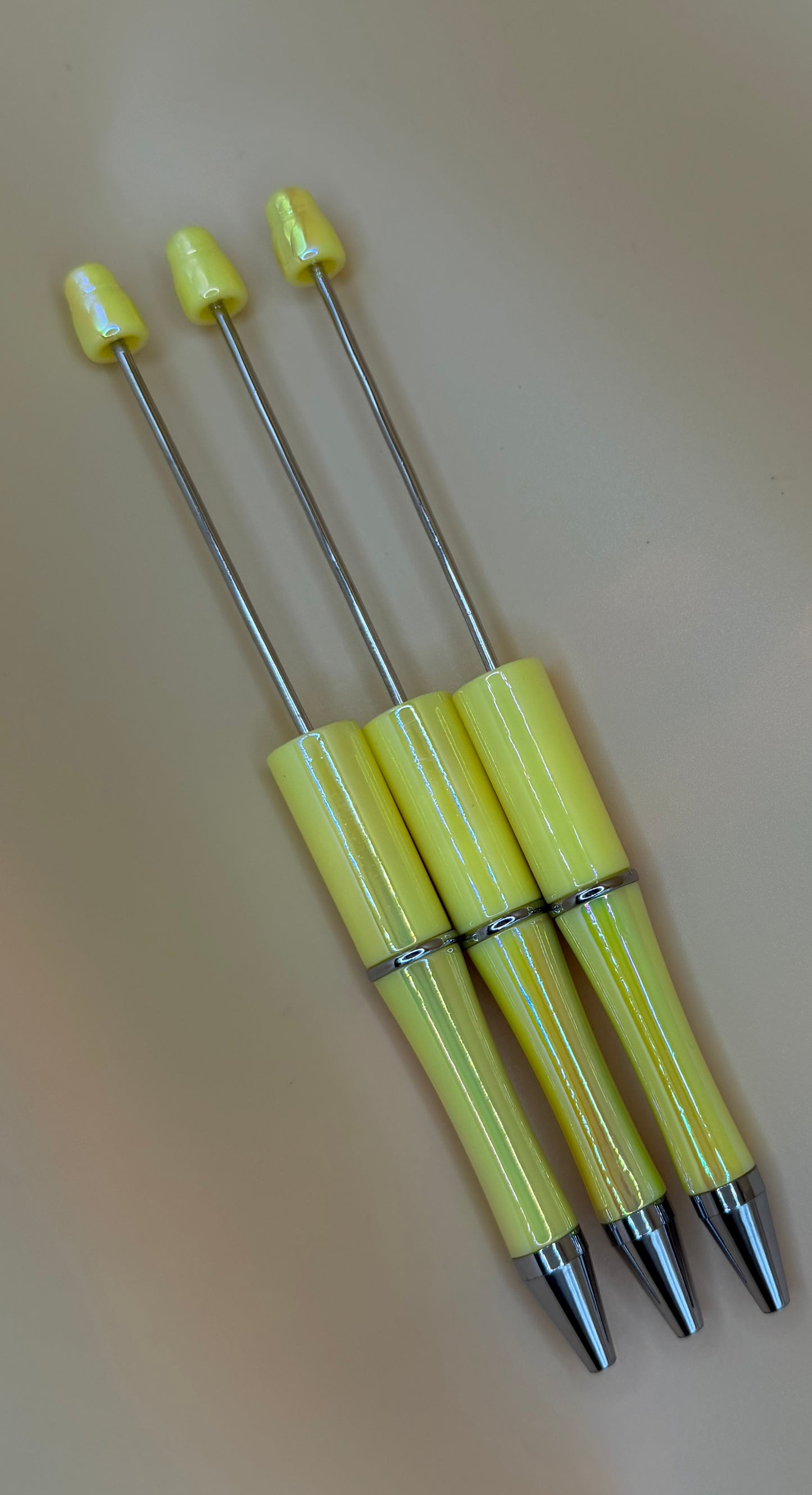 Bright Yellow Opal -Beadable Pen