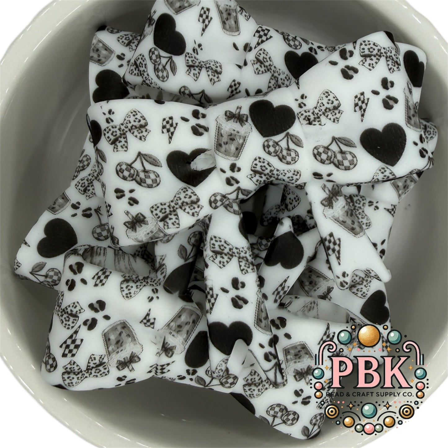 Big Bow- Checkered & Leopard - Exclusive to PBK