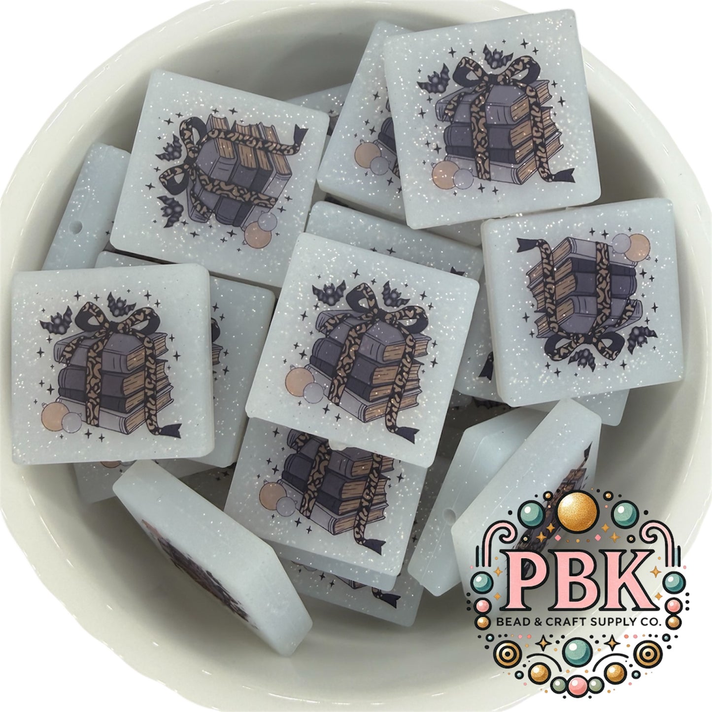 Books & Bats- EXCLUSIVE TO PBK- Silicone Focal Bead