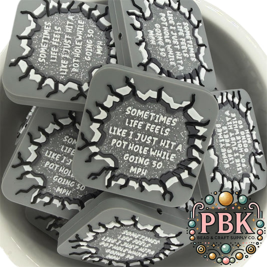 Life Feels Like- EXCLUSIVE TO PBK- Silicone Focal Bead