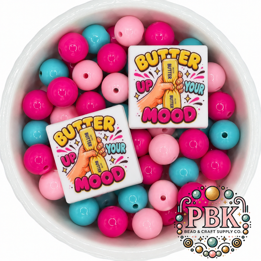 Butter Up Your Mood- Silicone Focal Bead