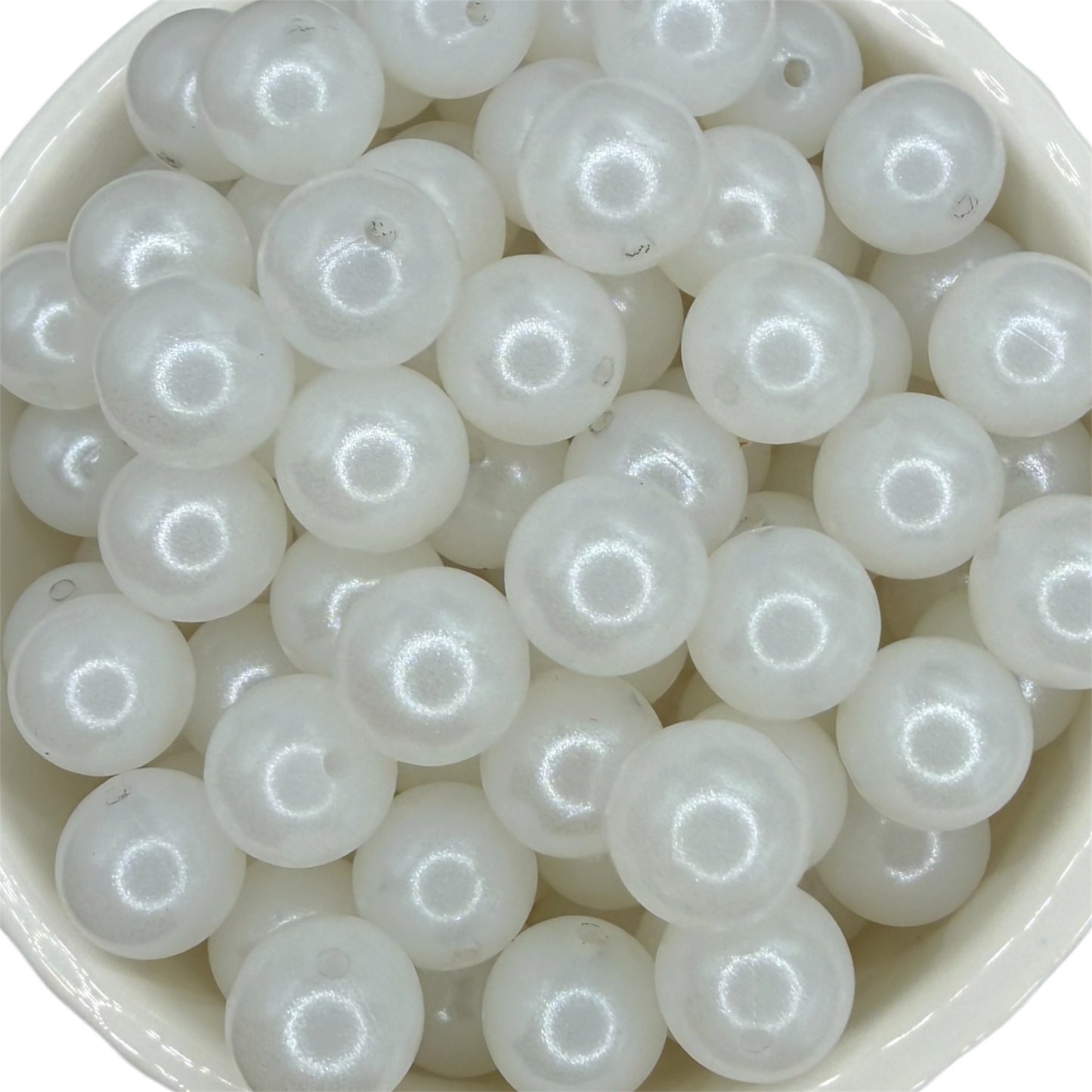 Granny's Pearls- Opal Silicone Bead 15mm